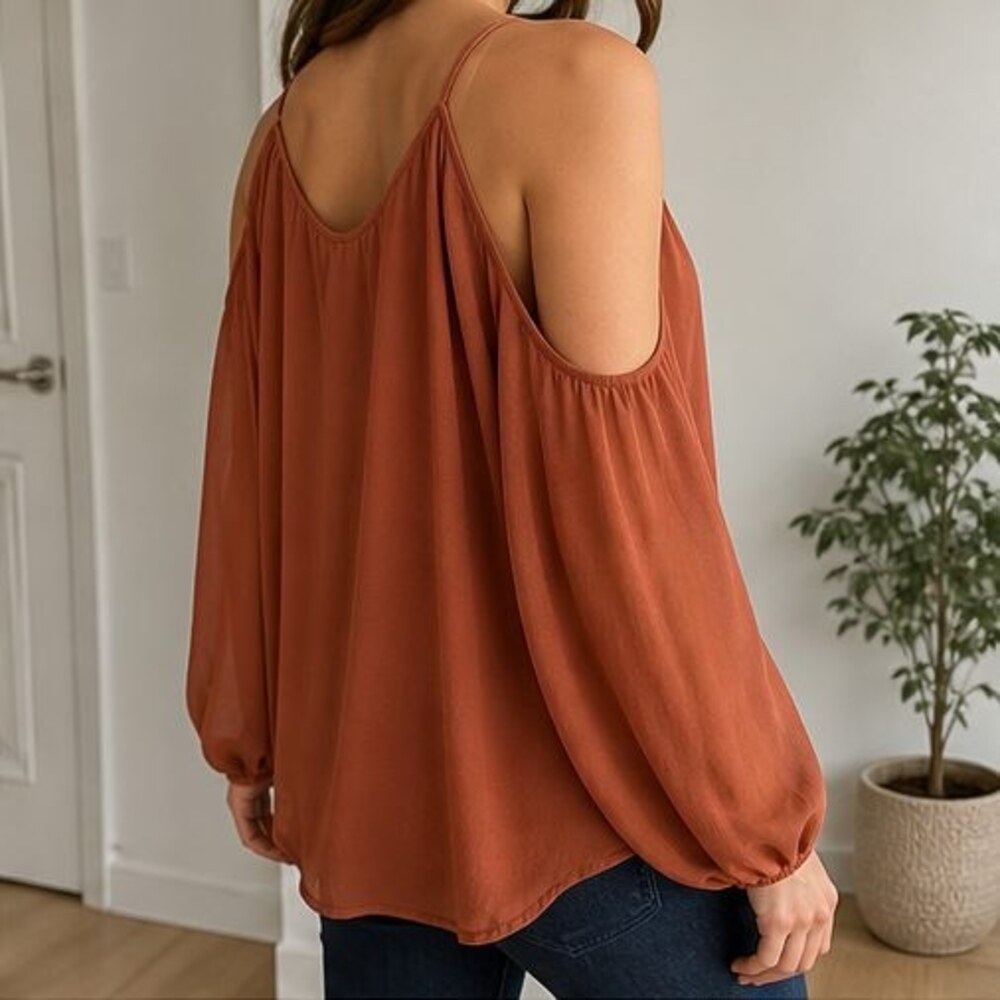Rust Cami Blouse - Picture 3 of 6